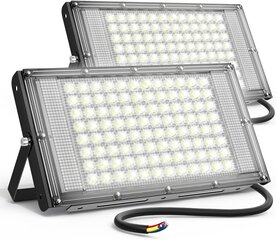 LED lauko prožektorius 40W 2 vnt. itin ryškus 6000K 4100LM IP66 kaina ir informacija | Žibintai ir prožektoriai | pigu.lt