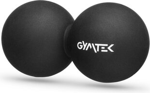 Gymtek® Duoball masažinis kamuolys Fascia Ball Lacrosse Ball - 12,6 x 6,3 cm kaina ir informacija | Masažo reikmenys | pigu.lt