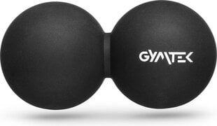 Gymtek® Duoball masažinis kamuolys Fascia Ball Lacrosse Ball - 12,6 x 6,3 cm kaina ir informacija | Masažo reikmenys | pigu.lt