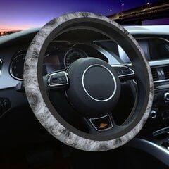 Melsvai mėlynos ir auksinės spalvos marmuro agato vairo dangtelis, pritaikytas automobilinio vairo apsaugai, tinka sedano automobilių priedams цена и информация | Чехлы для руля и рули | pigu.lt