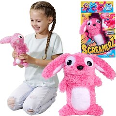 ScreamerZ interaktyvusis talismanas 30 cm Screamer Pink Bunny su garsu kaina ir informacija | Minkšti (pliušiniai) žaislai | pigu.lt