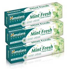 Himalaya dantų pasta Fresh Mint 75 ml X 3 tūbelės kaina ir informacija | Dantų šepetėliai, pastos | pigu.lt