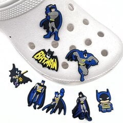 8 vnt Superherojus Betmenas Tamsos riteris Batai Charms Crocs Klumpės Sandalai Dekoracijos Dekorai Priedai Dovanos kaina ir informacija | Aplikacijos, papuošimai, lipdukai | pigu.lt