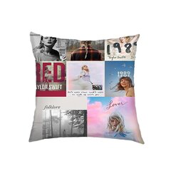 2024 m. Taylor Swift pagalvėlės užvalkalas, pagalvės užvalkalas, sofa, automobilis, namas, biuras, dekoracijos Swiftie ventiliatoriai, dovanos 45x45 cm kaina ir informacija | Pagalvės | pigu.lt