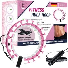 Ariport Fitness Hula Hop Svorio Metimui Pink kaina ir informacija | Gimnastikos lankai ir lazdos | pigu.lt