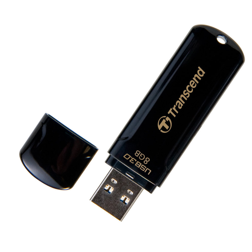 Atmintukas Transcend Jetflash 700 8GB USB3.0 Juodas kaina ir informacija | USB laikmenos | pigu.lt