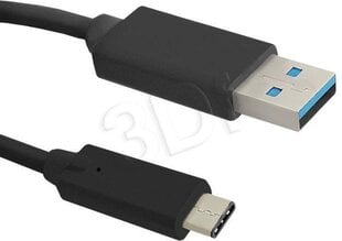 Qoltec - Kabel USB 3.1 typ C męski | USB 3.0 A męski | 1.8 м цена и информация | Кабели и провода | pigu.lt
