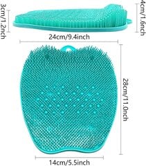 Neslystantis silikoninis masažo padas, silikoninis pėdų masažuoklis su siurbtuku, žalias kaina ir informacija | Masažinės vonelės | pigu.lt