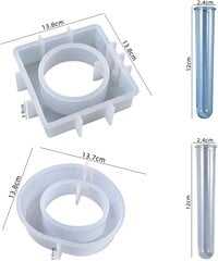 Vazos silikoninė forma 2 vnt. „Pasidaryk pats“ vazų dervos formos цена и информация | Формы, посуда для выпечки | pigu.lt