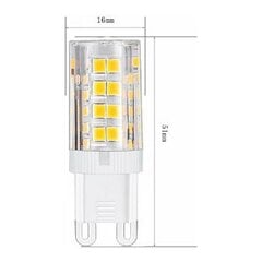 G9 LED lempos lemputės, šiltai balta 3000K 5W G9 LED lemputė, atitinkanti 40W halogenines lemputes 420 liumenų; nereguliuojamas, 10 vnt. [Energijos klasė A+] kaina ir informacija | Staliniai šviestuvai | pigu.lt