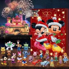 2024 m. Kalėdų kalendorius Kalėdų 24 dienų atgalinio skaičiavimo kalendorius Blind Box Holiday-Mickey Mouse Blind F Box kaina ir informacija | Dekoracijos šventėms | pigu.lt