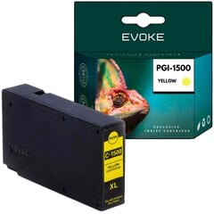 Чернильный картридж Canon PGI1500 желтый, 800 страниц, PGI 1500, совместим с MAXIFY MB2755 MB2755 MB2000 MB2750 MB2150 MB2155 цена и информация | Картриджи для струйных принтеров | pigu.lt