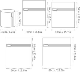 Skalbimo maišelių rinkinys, 5 vnt. kaina ir informacija | Skalbimo priemonės | pigu.lt