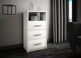 Komoda spintelė WHITE 40 cm stalčiai kaina ir informacija | Komodos | pigu.lt