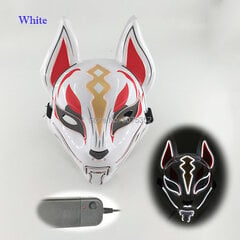 Anime Expro Decor Japonijos lapės kaukė Neoninė Led Light Cosplay kaukė Helovino vakarėliui Rave Led Mask šokių DJ Payday kostiumų rekvizitai kaina ir informacija | Dekoracijos šventėms | pigu.lt