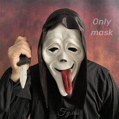 Scream Ghostface Mask Scary Original Demon Mascara Cosplay Siaubo filmų žudikas Latekso kostiumas Užmaskuotas Helovino kostiumas suaugusiems kaina ir informacija | Dekoracijos šventėms | pigu.lt