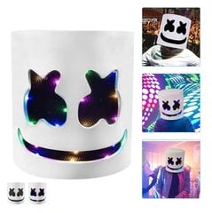 Marshmallow DJ Led Light Mask, Helovino Cosplay kaukė kaina ir informacija | Dekoracijos šventėms | pigu.lt