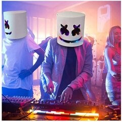 Marshmallow DJ Led Light Mask, Helovino Cosplay kaukė kaina ir informacija | Dekoracijos šventėms | pigu.lt