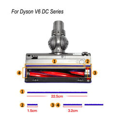 Skirta Dyson V6 V7 V8 V10 V11 V12 V15 DC serijos dulkių siurblių priedai Ritininio šepečio galvutės variklio guoliai atsarginės dalys kilimų šlavimo mašinos цена и информация | Пылесосы для сбора листьев, измельчители веток, очистители тротуарной плитки | pigu.lt