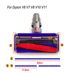 Skirta Dyson V6 V7 V8 V10 V11 V12 V15 DC serijos dulkių siurblių priedai Ritininio šepečio galvutės variklio guoliai atsarginės dalys kilimų šlavimo mašinos цена и информация | Пылесосы для сбора листьев, измельчители веток, очистители тротуарной плитки | pigu.lt