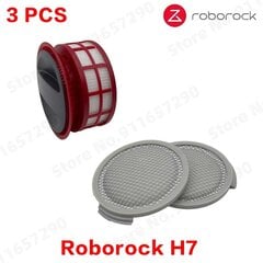 Roborock H7 HEPA stulpelio filtro atsarginės dalys Rankinis belaidis dulkių siurblys Keičiamas šlavimo įrenginys Dulkių maišeliai Priedai Kilimų šlavimo mašinos kaina ir informacija | Lapų siurbliai, šakų smulkintuvai, trinkelių valytuvai | pigu.lt