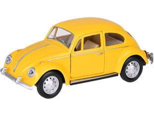 Automobilio modelis MSZ Volkswagen Classical Beetle su šviesos ir garso efektais, geltonas kaina ir informacija | Žaislai berniukams | pigu.lt