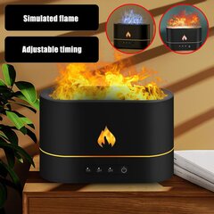 Drėkintuvas Flame Chamber Humidifier Aromatizer, juodas, 250 ml kaina ir informacija | Namų kvapai | pigu.lt