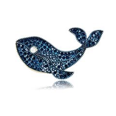 Dekoratyvinė sagė Crystal Whale BZ135 kaina ir informacija | Sagės | pigu.lt