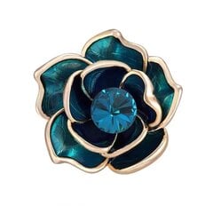 Dekoratyvinė sagė CRYSTAL BLUE FLOWER BZ129 kaina ir informacija | Sagės | pigu.lt