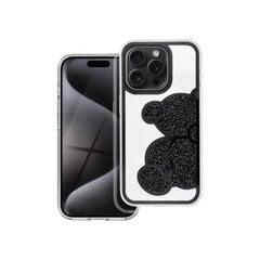 Teddy Bear skirtos iPhone 16 - Juodas kaina ir informacija | Telefono dėklai | pigu.lt