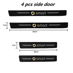 4 vnt., skirti Smart Eq Fortwo Forfour 453 451 452 450 454 Roadster Automobilių priedai Automobilių durelių slenksčio nudegimo plokštelės anglies pluošto lipdukai цена и информация | Части салона автомобиля | pigu.lt