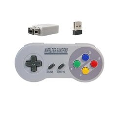 Žaidimų valdiklis belaidis 2.4g žaidimų pultelis Joypad vairasvirtė, suderinama su Snes Mini PC Windows Ns jungikliu kaina ir informacija | Žaidimų konsolės | pigu.lt