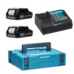 Akumuliatorius Makita Power Supply BL1016x2+DC10SB, 12V, 2x1.5Ah kaina ir informacija | Akumuliatoriai | pigu.lt