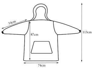Universalus megztinis-pledas moterims ir vyrams 2in1, juodas kaina ir informacija | Megztiniai moterims | pigu.lt