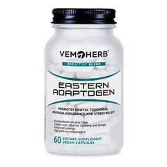 Maisto papildas VemoHerb Eastern Adaptogen, 60 kaps. цена и информация | Витамины | pigu.lt