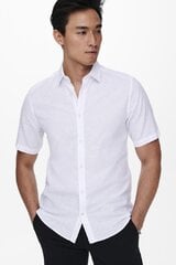 Рубашка Only &amp; Sons 22009885WHITE-L цена и информация | Рубашка мужская | pigu.lt