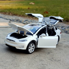 Halolo New1:32 MODEL X MODEL3 Lengvojo lydinio automobilio modelis Slytiniai ir žaislinės transporto priemonės Žaislinės mašinos Vaikiški vaikams Dovanos berniukų цена и информация | Коллекционные модели автомобилей | pigu.lt