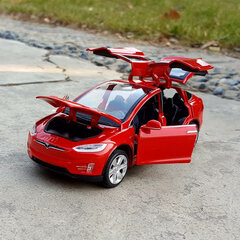 Halolo New1:32 MODEL X MODEL3 Lengvojo lydinio automobilio modelis Slytiniai ir žaislinės transporto priemonės Žaislinės mašinos Vaikiški vaikams Dovanos berniukų цена и информация | Коллекционные модели автомобилей | pigu.lt