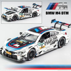 1:32 M8 GTE M4 DTM M6 IM lenktyninio automobilio liejamas metalinis automobilio modelis žaislas modelis garsas ir šviesa Atsitraukti Kolekcija berniukui цена и информация | Коллекционные модели автомобилей | pigu.lt