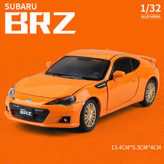 1:32 JDM Subaru STI WRX 2016 Subaru BRZ Supercar Lengvojo lydinio automobilio modelis Miniatiūrinis modelis su lengvu modeliu, skirtu vaikiškam automobiliui цена и информация | Коллекционные модели автомобилей | pigu.lt