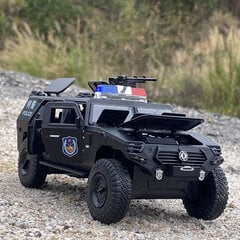 1:24 Karinio lydinio šarvuotų automobilių modeliai, metaliniai žaisliniai visureigiai, tankai, policija, sprogimui atsparus automobilio modelis, dovana vaikams цена и информация | Коллекционные модели автомобилей | pigu.lt