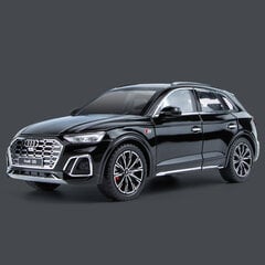 1:24 Q5 SUV lydinio automobilio modelis, liejiniai metaliniai žaisliniai automobiliai, automobilių modeliai, garso lempos, kolekcija vaikams žaislų dovana kaina ir informacija | Kolekciniai modeliukai | pigu.lt