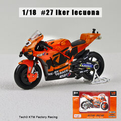 1:18 NAUJAS 2021 m. Ducati Lenovo Team #43 #63 Die Moto GP Racing liejimo lydinio motociklas Modelių kolekcijos dovanų žaislas цена и информация | Коллекционные модели автомобилей | pigu.lt