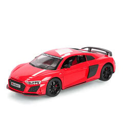 1:24 R8 V10 Plus lydinio našumas sportinio automobilio modelis, liejamas metalinis žaislas, lenktyninio automobilio modelis, imituojantis garsą ir lengvą dovaną vaikams kaina ir informacija | Kolekciniai modeliukai | pigu.lt