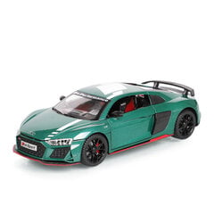 1:24 R8 V10 Plus lydinio našumas sportinio automobilio modelis, liejamas metalinis žaislas, lenktyninio automobilio modelis, imituojantis garsą ir lengvą dovaną vaikams kaina ir informacija | Kolekciniai modeliukai | pigu.lt