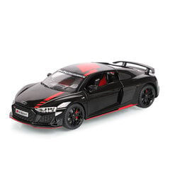 1:24 R8 V10 Plus lydinio našumas sportinio automobilio modelis, liejamas metalinis žaislas, lenktyninio automobilio modelis, imituojantis garsą ir lengvą dovaną vaikams kaina ir informacija | Kolekciniai modeliukai | pigu.lt