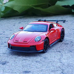 1:32 911 GT3 Supercar lydinio automobilio modelis su patraukimo garsu, šviesos vaikams dovanų kolekcija цена и информация | Коллекционные модели автомобилей | pigu.lt