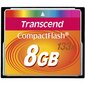 Transcend 8GB CF kaina ir informacija | Atminties kortelės fotoaparatams, kameroms | pigu.lt