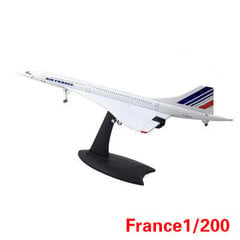 1: 200 „Concorde Air France“ ir „Concorde British Airways“ viršgarsinis orlaivių lydinio liejimo modelis, statinio ekrano kolekcijos dovana цена и информация | Коллекционные модели автомобилей | pigu.lt