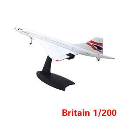 1: 200 „Concorde Air France“ ir „Concorde British Airways“ viršgarsinis orlaivių lydinio liejimo modelis, statinio ekrano kolekcijos dovana цена и информация | Коллекционные модели автомобилей | pigu.lt